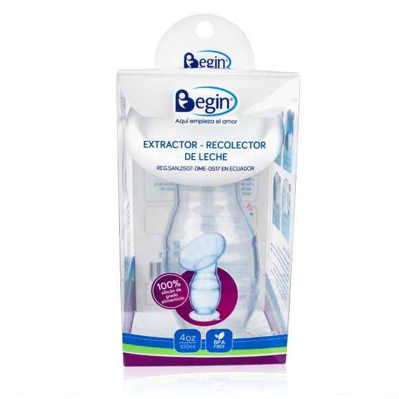 Recolector – extractor de leche Manual (Silicón) – Begin